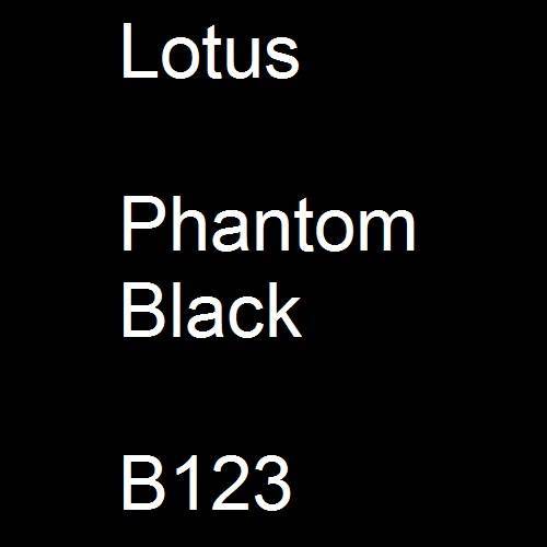 Lotus, Phantom Black, B123.